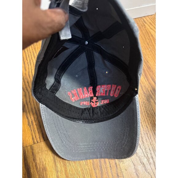 Beach Mart Outer Banks Gray Dad Hat Adjustable Cotton Embroidered - Picture 7 of 7